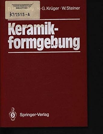 keramikformgebung 1st edition dagmar hulsenberg ,horst gunter kruger ,wolfgang steiner 3540190767,