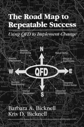 the road map to repeatable success using qfd to implement change 1st edition kris d bicknell ,barbara a