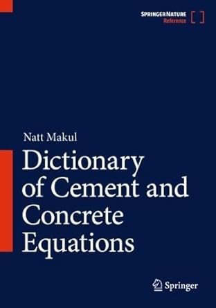 dictionary of cement and concrete equations 1st edition natt makul 981953545x, 978-9819535453