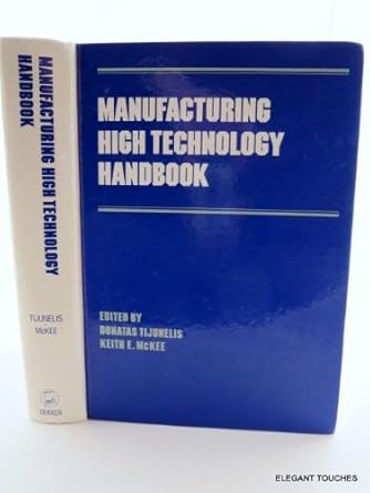 manufacturing high technology handbook 1st edition donatas tijunelis 0824777204, 978-0824777203