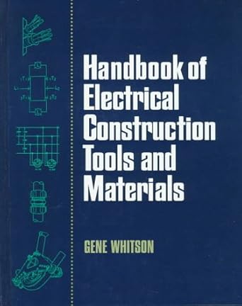 handbook of electrical construction tools and materials 1st edition gene whitson 0070699208, 978-0070699205