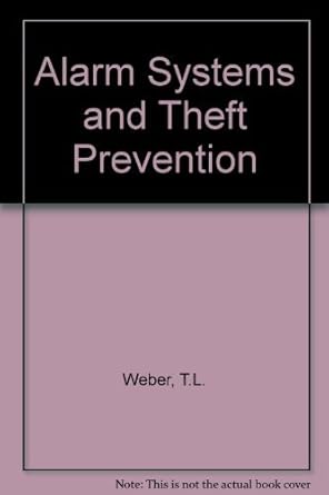alarm systems and theft prevention 1st edition thad l weber 0409951757, 978-0409951752