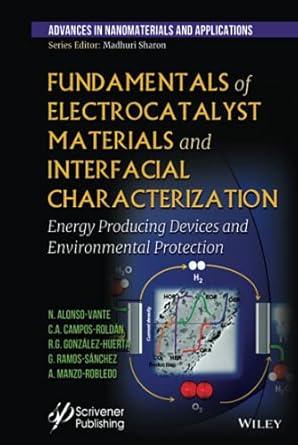 fundamentals of electrocatalyst materials and interfacial characterization 1st edition nicolas alonso vante