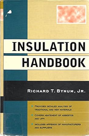 insulation handbook 1st edition richard t bynum jr 0071348727, 978-0071348720