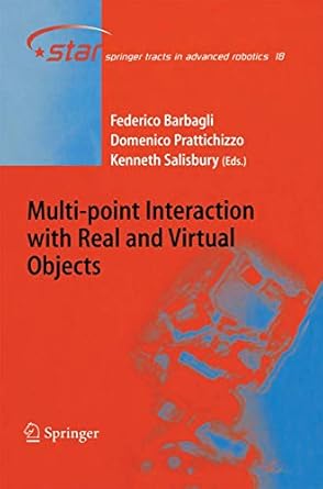 multi point interaction with real and virtual objects 1st edition federico barbagli ,domenico prattichizzo