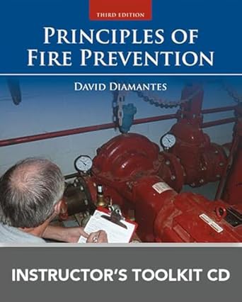 principles of fire prevention instructors toolkit cd 1st edition david diamantes 1284061094, 978-1284061093