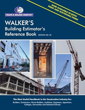 walkers building estimators reference book 1st edition author follow 0911592326, 978-0911592320