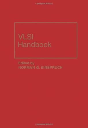 vlsi handbook 1st edition norman g einspruch 0122341007, 978-0122341007