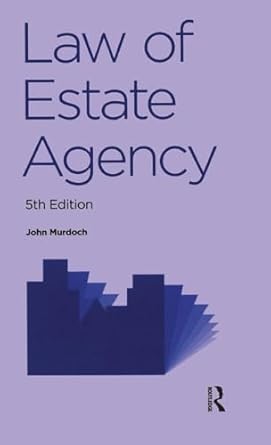 law of estate agency 1st edition john murdoch 1138139696, 978-1138139695