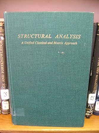 structural analysis a unified classical and matrix approach 1st edition a ghali 0700223460, 978-0700223466