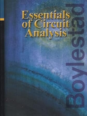 essentials of circuit analysis 1st edition robert l boylestad 0130616559, 978-0130616555