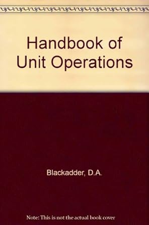 a handbook of unit operations 1st edition d a blackadder 0121029506, 978-0121029500