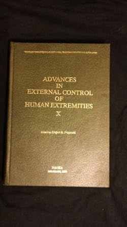 advances in external control of human extremities 10 1st edition dejan b popovic 8676210012, 978-8676210015