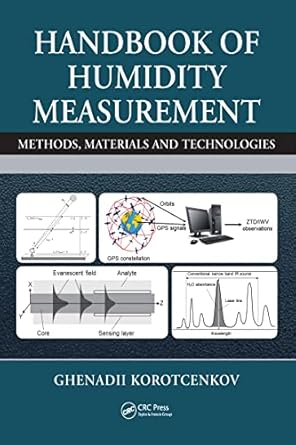 handbook of humidity measurement methods materials and technologies three volume set 1st edition ghenadii