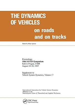 dynamics vehicles on roads and on track 1st edition milan apetaur 9026508980, 978-9026508981