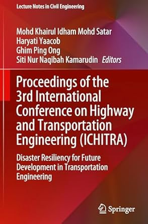 proceedings of the 3rd international conference on highway and transportation engineering disaster resiliency