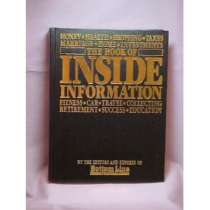 the book of inside information money health shopping taxes marriage home investments fitness car travel