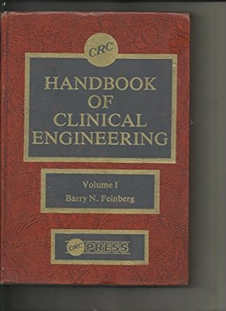 crc handbook of clinical engineering vol 1 general principles 1st edition feinberg 0849302447, 978-0849302442