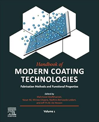 handbook of modern coating technologies fabrication methods and functional properties 1st edition mahmood