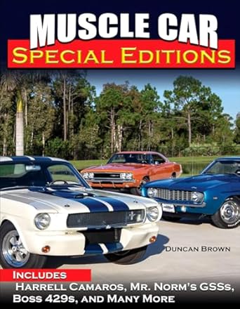 muscle car  s includes harrell camaros mr norms gsss boss 429s and many more 1st edition duncan scott brown