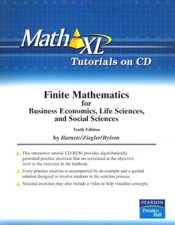 finite mathematics for business economics life sciences and social sciences 1st edition pearson prentice hall