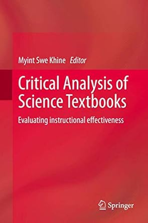 critical analysis of science textbooks evaluating instructional effectiveness 1st edition myint swe khine