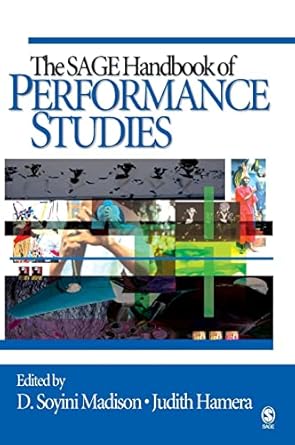 the sage handbook of performance studies 1st edition d soyini madison ,judith hamera 0761929312,