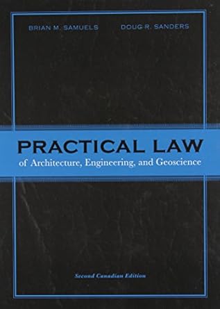 practical law of architecture engineering and geoscience second 1st edition brian m samuels ,doug r sanders