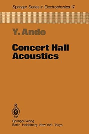 concert hall acoustics 1st edition yoichi ando ,manfred r schroeder 3642698123, 978-3642698125
