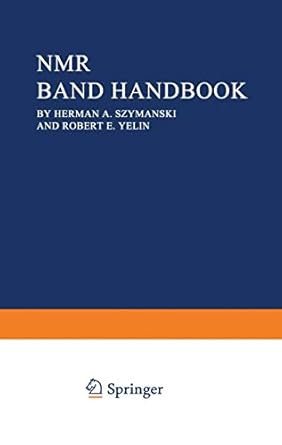 nmr band handbook 1st edition herman a szymanski 0306651270, 978-0306651274