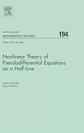 nonlinear theory of pseudodifferential equations on a half line 1st edition nakao hayashi ,elena kaikina
