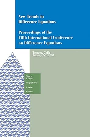 new trends in difference equations proceedings of the fifth international conference on difference equations