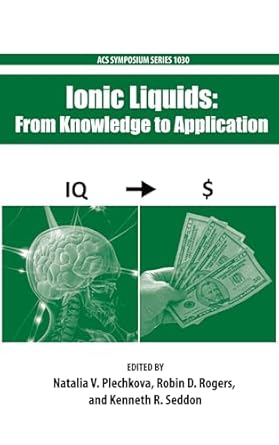 ionic liquids from knowledge to application 1st edition natalia plechkova ,robin rogers ,kenneth seddon