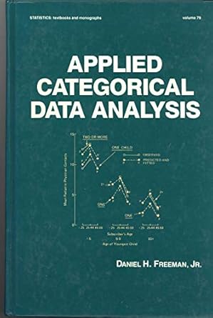 applied categorical data analysis 1st edition jr freeman, daniel h 0824777522, 978-0824777524