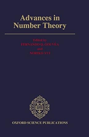 advances in number theory the proceedings of the third conference of the canadian number theory association
