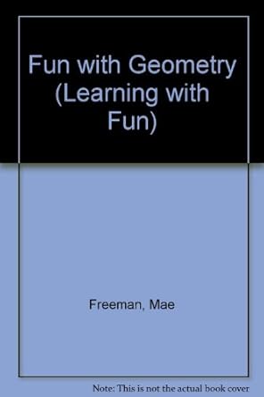 fun with geometry 1st edition mae blacker freeman 0718200527, 978-0718200527
