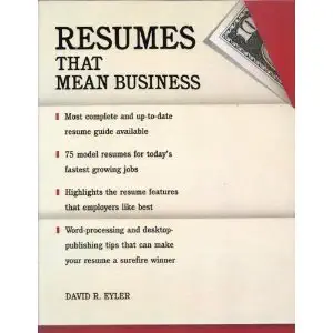 resumes for success 1st edition david r eyler 0679731202, 978-0679731207