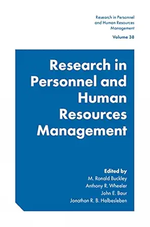 research in personnel and human resources management 1st edition m ronald buckley ,anthony r wheeler ,john e
