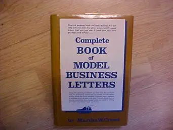 complete book of model business letters 1st edition martha w cresci 0131574388, 978-0131574380