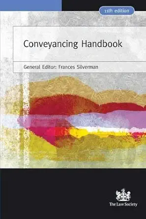 conveyancing handbook 1st edition frances silverman 1853289469, 978-1853289460