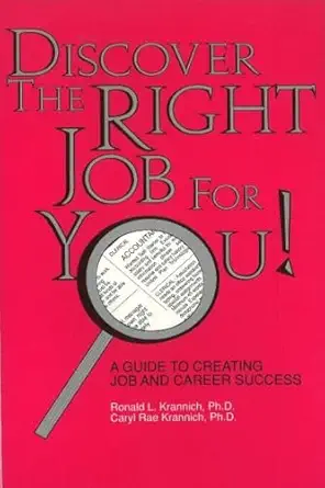 discover the right job for you 1st edition ronald l krannich ,caryl rae krannich 0942710339, 978-0942710335