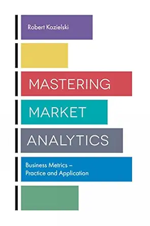 mastering market analytics business metrics practice and application 1st edition robert kozielski 1838679308,