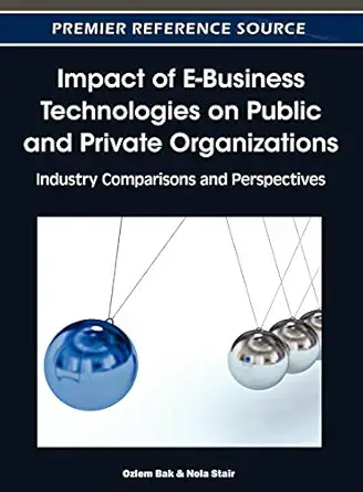 impact of e business technologies on public and private organizations industry comparisons and perspectives