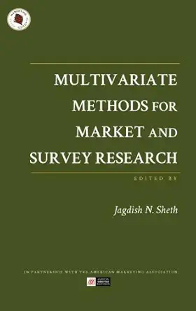 multivariate methods for marketing and survey research 1st edition jagdish n sheth 1613111274, 978-1613111277