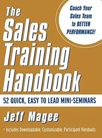 sales training handbook 1st edition jeff magee 0071375163, 978-0071375160