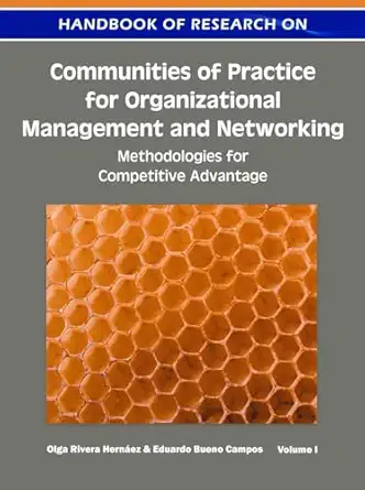 handbook of research on communities of practice for organizational management and networking methodologies