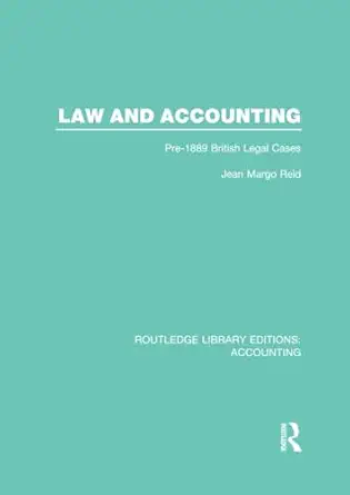law and accounting 1st edition jean reid 1138979481, 978-1138979482