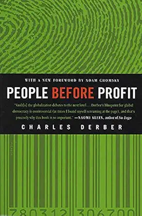 people before profit the new globalization in an age of terror big money and economic crisis 1st edition