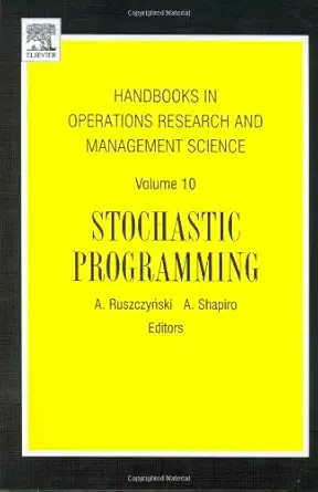 stochastic programming 1st edition ruszczynsk 0444508546, 978-0444508546