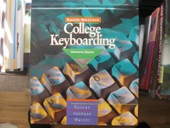 south western college keyboarding intensive course 1st edition charles h duncan ,susie h vanhuss ,s elvon